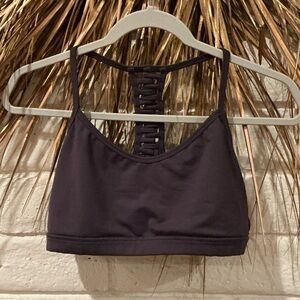 P'tula Purple Strappy Sports Bra